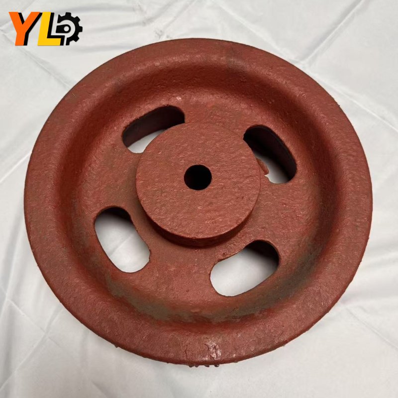 18" Cast Steel Mine Cart Wheel - Image 2