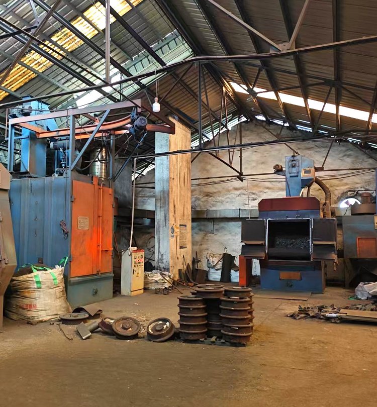 Shot blasting workshop