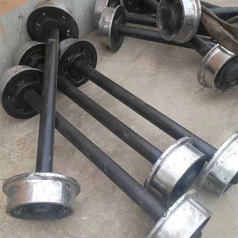 Cast steel Ore Cart Mining Coal Mine Cart Wheels Set - Image 9